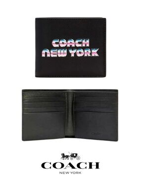Coach “80s New York” Men’s Double Billfold Wallet (C3412) - Rare